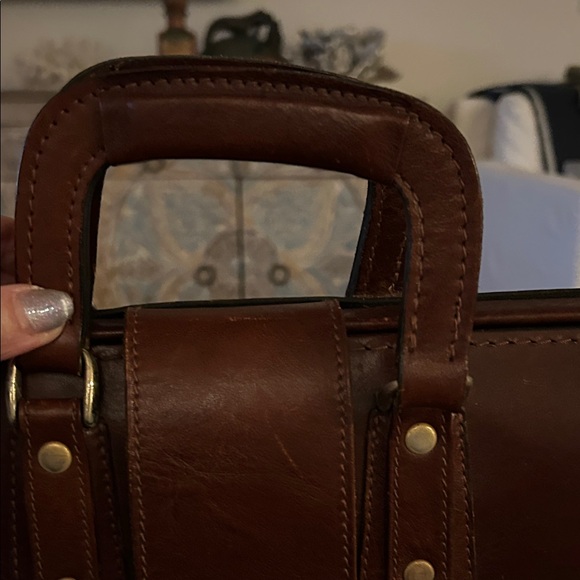 Vintage Renwick doctor/attorney, Elegant Brown Leather Briefcase. Super Cool - Picture 5 of 13